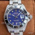 Perfect Replica Rolex Oyster Perpetual Milgauss Tattoo Band Blue Dial 40 MM Automatic Watch